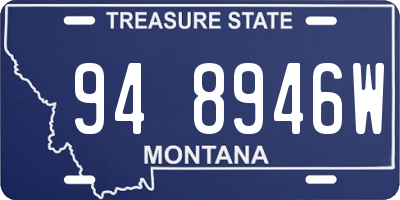 MT license plate 948946W