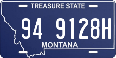 MT license plate 949128H