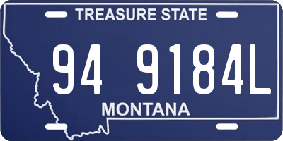 MT license plate 949184L
