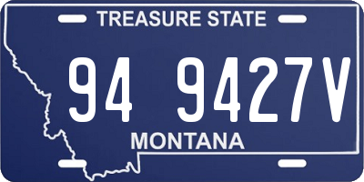 MT license plate 949427V