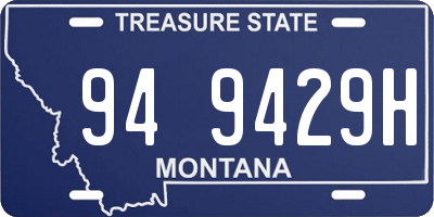 MT license plate 949429H