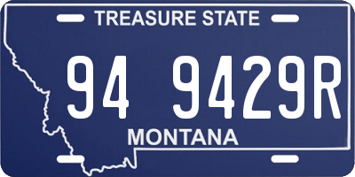 MT license plate 949429R