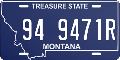 MT license plate 949471R