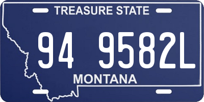 MT license plate 949582L