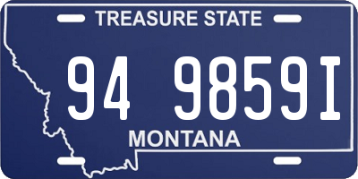MT license plate 949859I