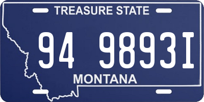 MT license plate 949893I