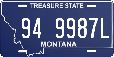 MT license plate 949987L