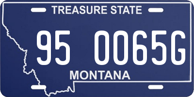 MT license plate 950065G