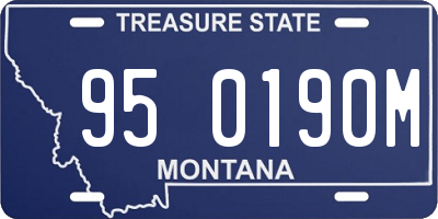 MT license plate 950190M