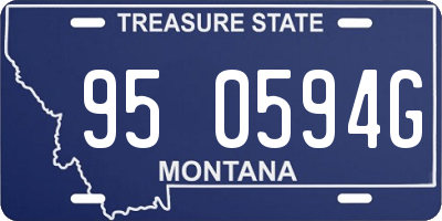 MT license plate 950594G