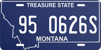 MT license plate 950626S