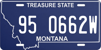 MT license plate 950662W