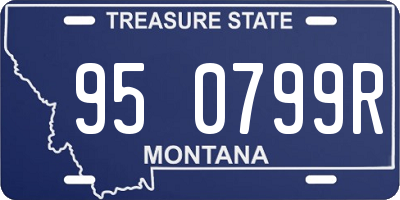 MT license plate 950799R