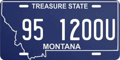 MT license plate 951200U