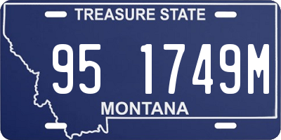 MT license plate 951749M