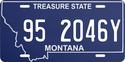 MT license plate 952046Y