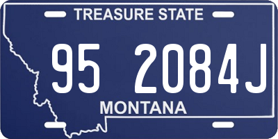 MT license plate 952084J