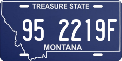 MT license plate 952219F