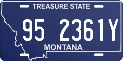MT license plate 952361Y
