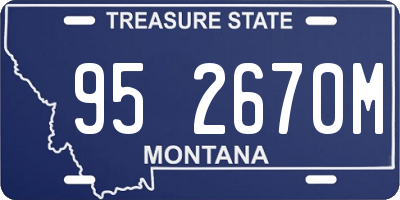 MT license plate 952670M