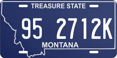 MT license plate 952712K