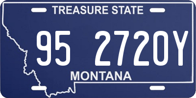 MT license plate 952720Y