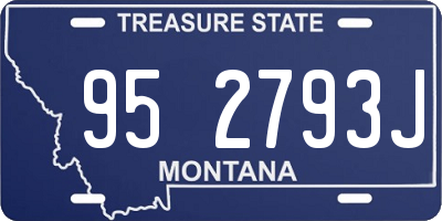 MT license plate 952793J