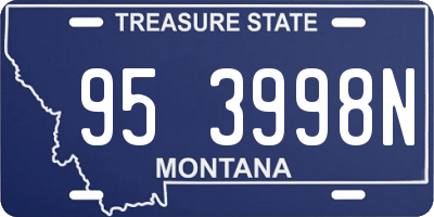 MT license plate 953998N