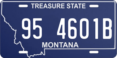 MT license plate 954601B