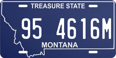 MT license plate 954616M