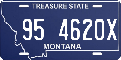 MT license plate 954620X
