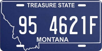 MT license plate 954621F