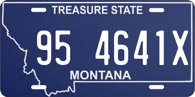 MT license plate 954641X