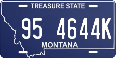 MT license plate 954644K