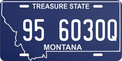 MT license plate 956030Q