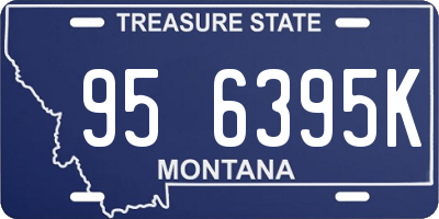 MT license plate 956395K