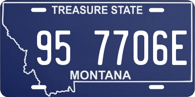 MT license plate 957706E