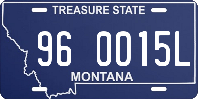 MT license plate 960015L
