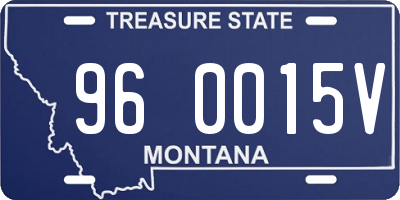 MT license plate 960015V