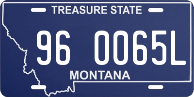 MT license plate 960065L