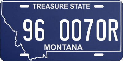 MT license plate 960070R
