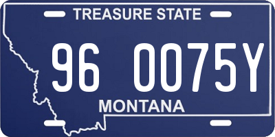 MT license plate 960075Y