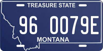 MT license plate 960079E