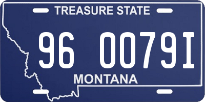 MT license plate 960079I