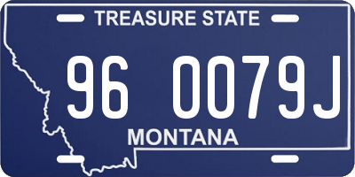 MT license plate 960079J