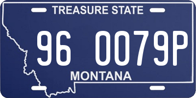 MT license plate 960079P