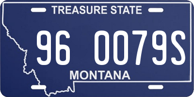 MT license plate 960079S