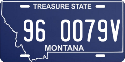 MT license plate 960079V