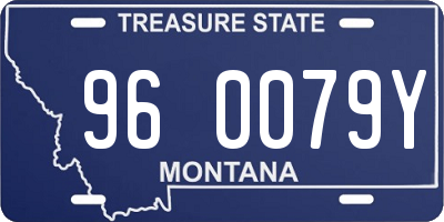 MT license plate 960079Y