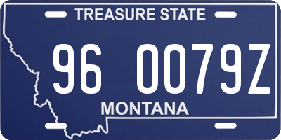 MT license plate 960079Z